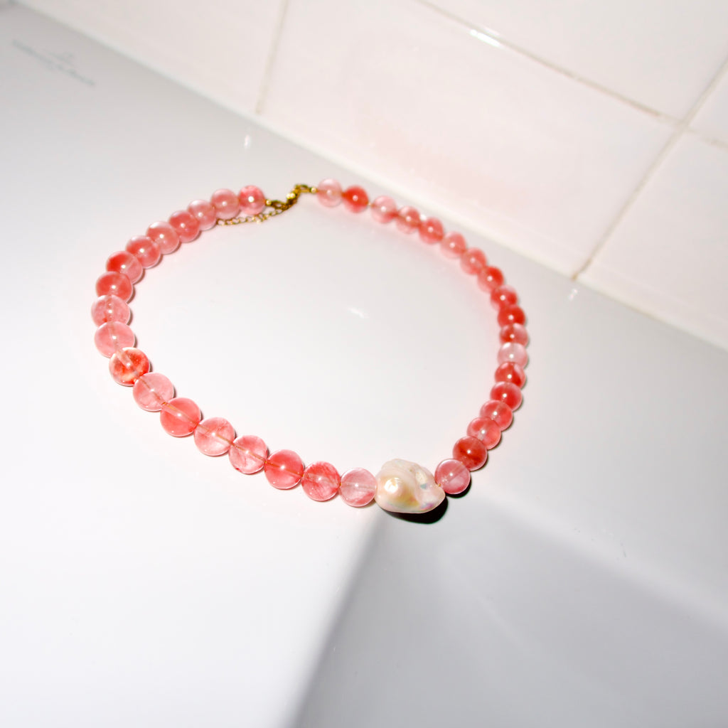 the PINK LEMONADE necklace